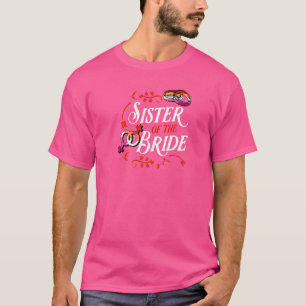 Camiseta Irmã Da Noiva Que Corresponde À Festa de casamento