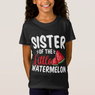 Camiseta Irmã Da Pequena Família De Frutas De Verão De Mela