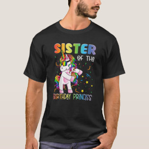 Camiseta Irmã da Princesa de Aniversário Fuscando Uni