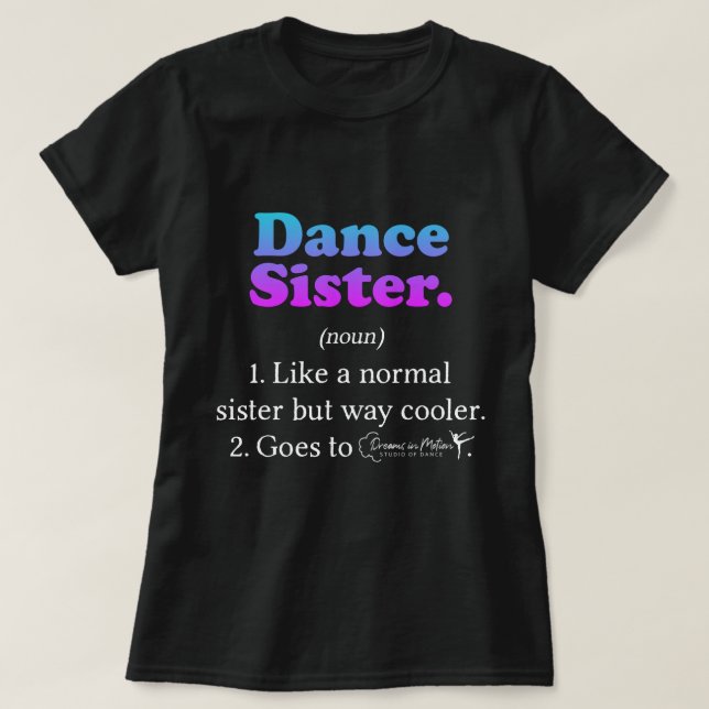 Camiseta Irmã Dança DMSD (Frente do Design)