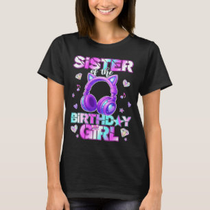Camiseta Irmã das garotas de aniversário do k-pop música co