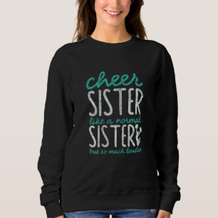 Camiseta Irmã de Animação Feminina Cheerleading Cheerlead