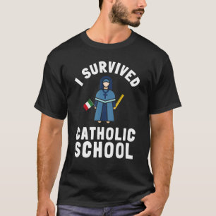 Camiseta Irmã de Escola Católica Igreja Missa e Ensino Cris