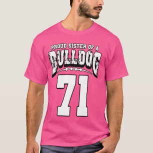 Camiseta Irmã De Futebol Do Jogador 71, Que Se Orgulha