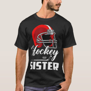 Camiseta Irmã de Hockey Jogadora de Hockey Família Combinan