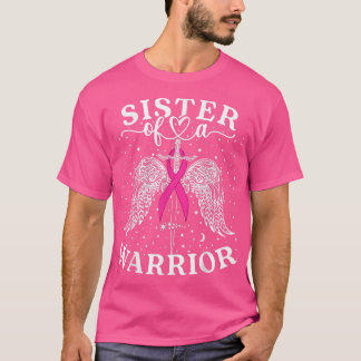 Camiseta Irmã De Um Apoio À Consciência Do Cancer Da Mama D