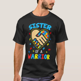 Camiseta Irmã De Um Guerreiro Mês De Conscientização Do Aut