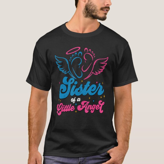 Camiseta Irmã De Uma Pequena Gravidez Anjo E Perda De Crian (Frente)
