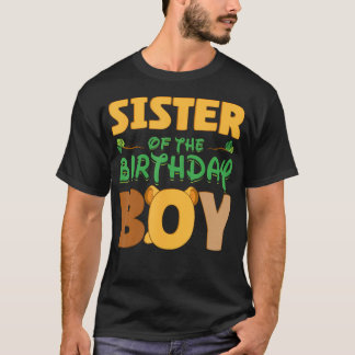 Camiseta Irmã Do Aniversário Da Família Lion