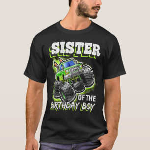 Camiseta Irmã do Aniversário do Monstro do Aniversário