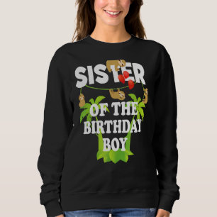 Camiseta Irmã Do Aniversário Garoto Sloth Kid B Day Party
