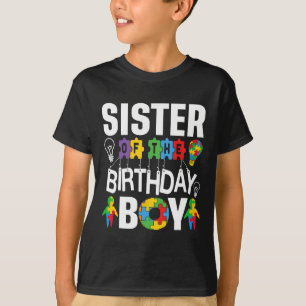 Camiseta Irmã Do Autismo De Aniversário