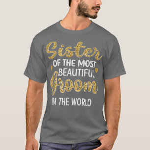 Camiseta Irmã do Bela Festa do Groom do Groom W
