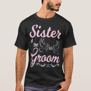 Camiseta Irmã Do Casado Feliz De Casamento Para Ele