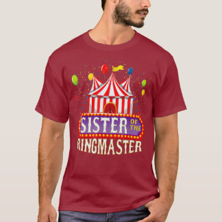 Camiseta Irmã Do Circo Birthday Ringmaster Kids