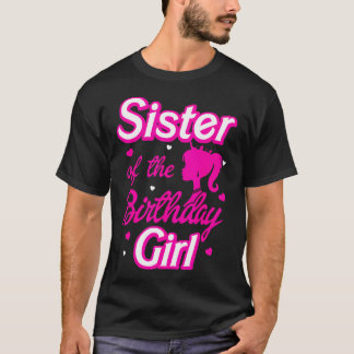 Camiseta Irmã Do Deco Da Festa De Boneca De Aniversário