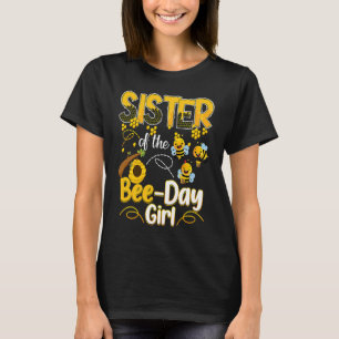 Camiseta Irmã Do Dia Da Abelha Menina Engraçada Família Beb
