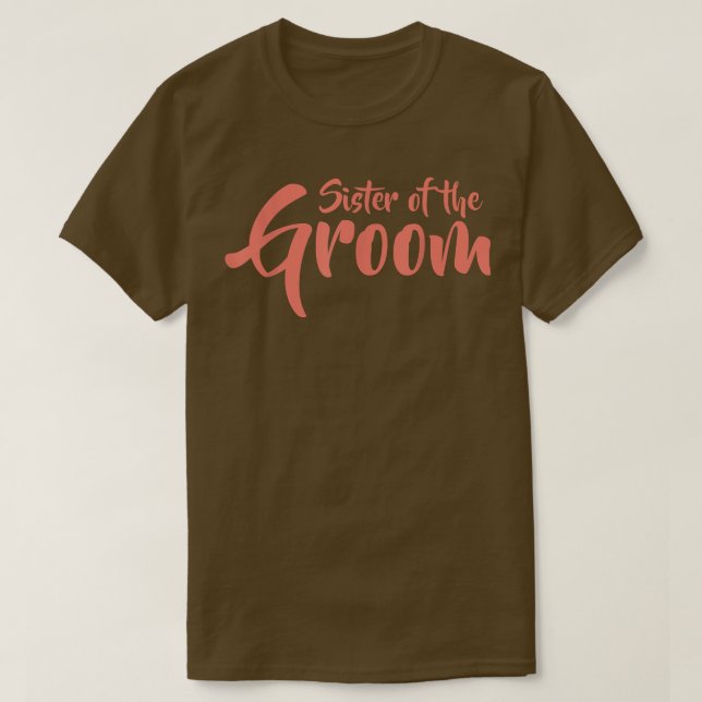 Camiseta Irmã do Janto de ensaio nobre do Groom Novelt (Frente do Design)