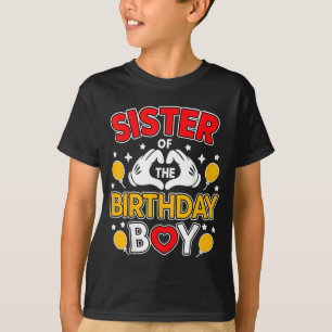 Camiseta Irmã Do Menino Do Aniversário Família Combinando P