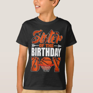 Camiseta Irmã Do Menino Do Aniversário Sketll Família Corre