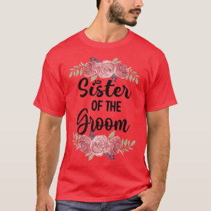 Camiseta Irmã do Noivo Festa de Casamento do Noivo Chuva Si