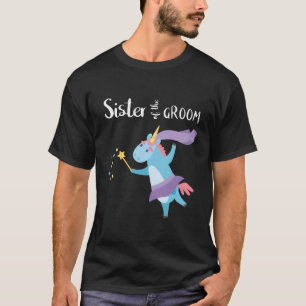 Camiseta Irmã Do Noivo Unicórnio Festa de Despedida de Solt