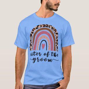 Camiseta Irmã Do Partido Bridal Do Casamento De Noite Leopa