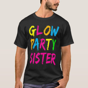 Camiseta Irmã do Partido Brilhante do Festa Brilhante