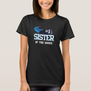 Camiseta Irmã do Tema de Hóquei em primeiros aniversarios d