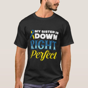 Camiseta Irmã é absolutamente perfeita Síndrome de Down