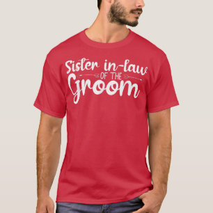 Camiseta Irmã Em Direito Da Festa de casamento Do Chão