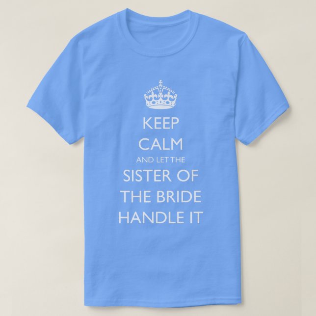 Camiseta Irmã Engraçada da Noiva (Frente do Design)