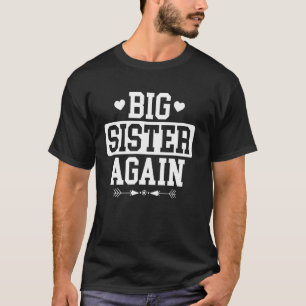 Camiseta Irmã Engraçada Diz Promovida a Irmã Mais Velha Nov