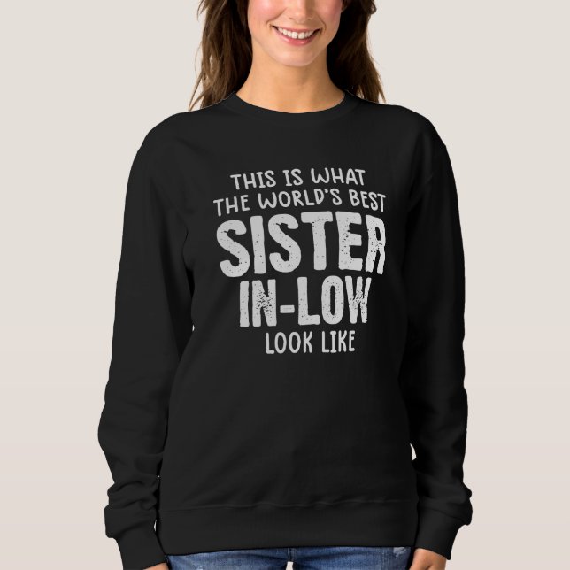 Camiseta Irmã Engraçada Do Irmão Irmã Tee Para Mulheres (Frente)