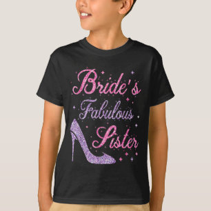 Camiseta Irmã fabulosa da noiva feliz em casar dia das mães