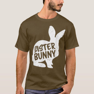 Camiseta Irmã Filha Coelhinha Correspondente Família Engraç