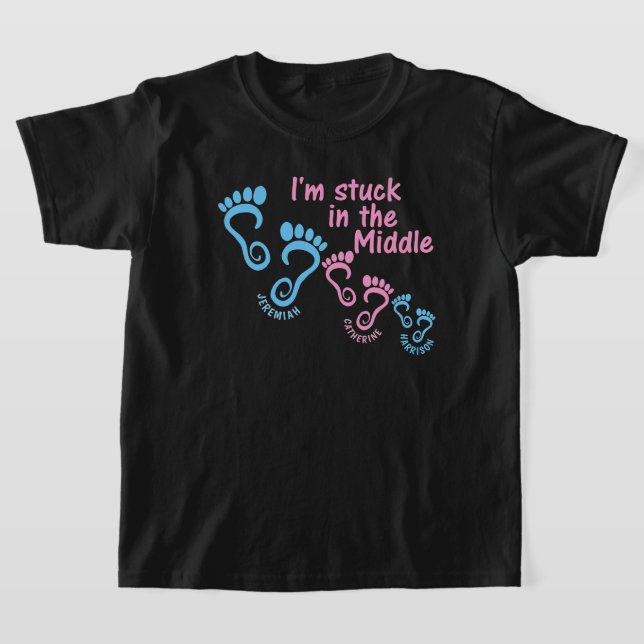 Camiseta Irmã Filha do Meio BGB Pegadas (Postura )