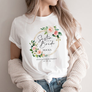 Camiseta Irmã Floral Da Noiva