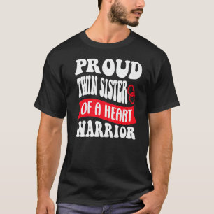 Camiseta Irmã Gêmea de um Guerreiro do Coração Doença Cardí