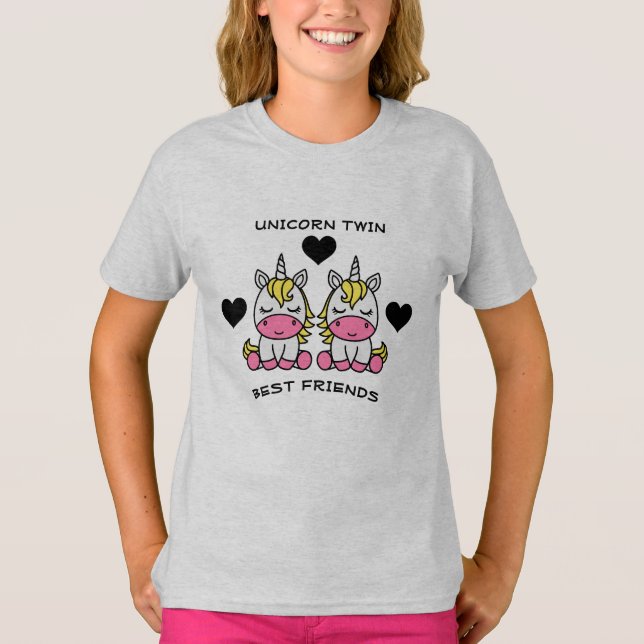 Camiseta Irmã Gêmea Unicorn (Frente)