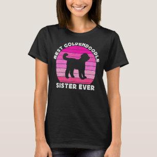 Camiseta Irmã Goldendoodle Sis Para Mulheres Doodle Do