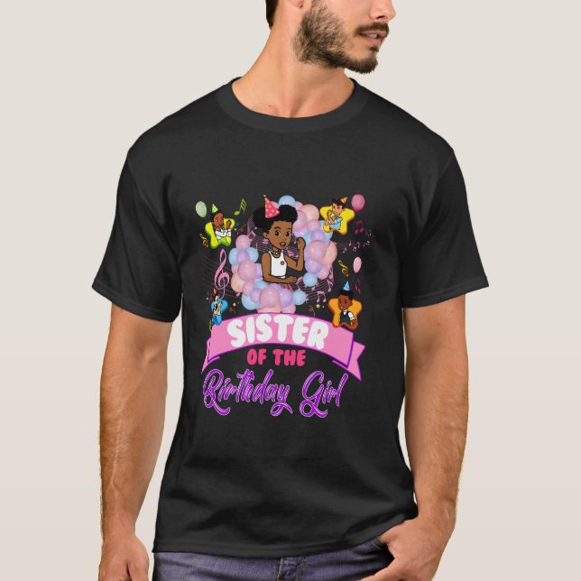 Camiseta Irmã Gracie Canto das Bonecas de Aniversário Festa (Frente)