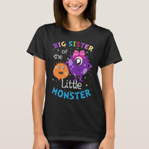 Camiseta Irmã Grande Do Monstro De Aniversário
