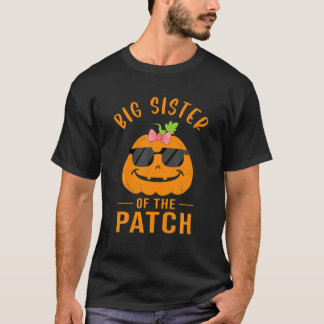 Camiseta Irmã Grande Do Patch - Halloween Da Família Da Abó