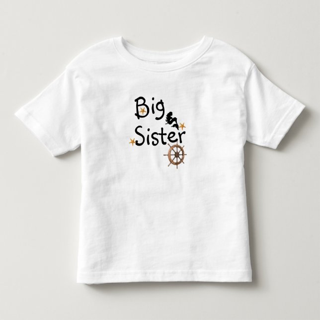 Camiseta Irmã Grande Náutica com Starfish (Frente)