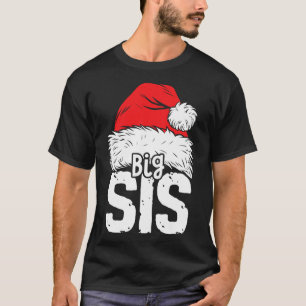 Camiseta Irmã Grande Papais noeis Família de Natal Correspo