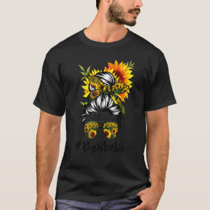 Camiseta Irmã Grande Viva Cabelo Mensageiro Torneira Girass