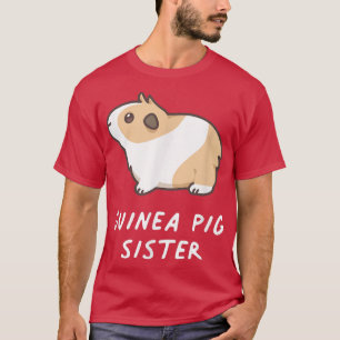 Camiseta Irmã Guineense Rodent Pet Kawaii Aestético