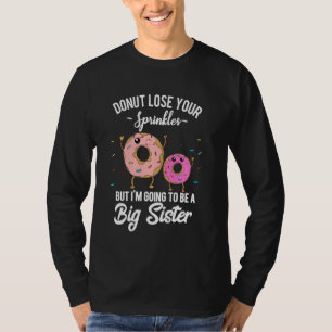 Camiseta Irmã Irmã Grávida Anunciando Menina Gênero