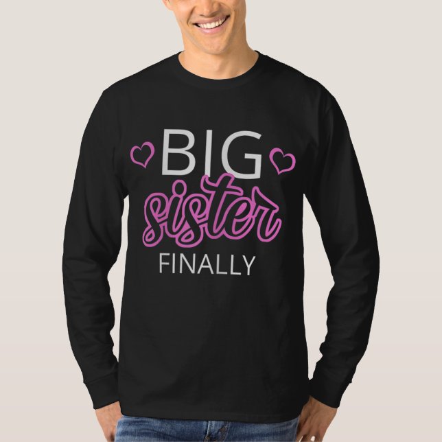 Camiseta Irmã Irmã Irmã Irmã Irmã Irmã Irmã Irmã Mais Velha (Frente)